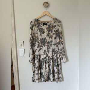 Vintage Floral Flowey Flower Dress Carole Little